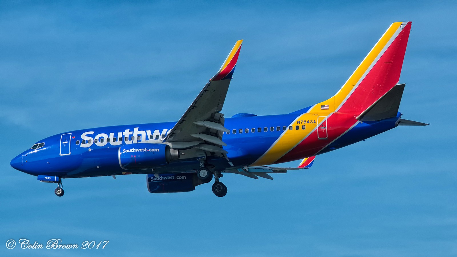 Southwest Airlines Boeing 737 aircraft at Dallas Love Field