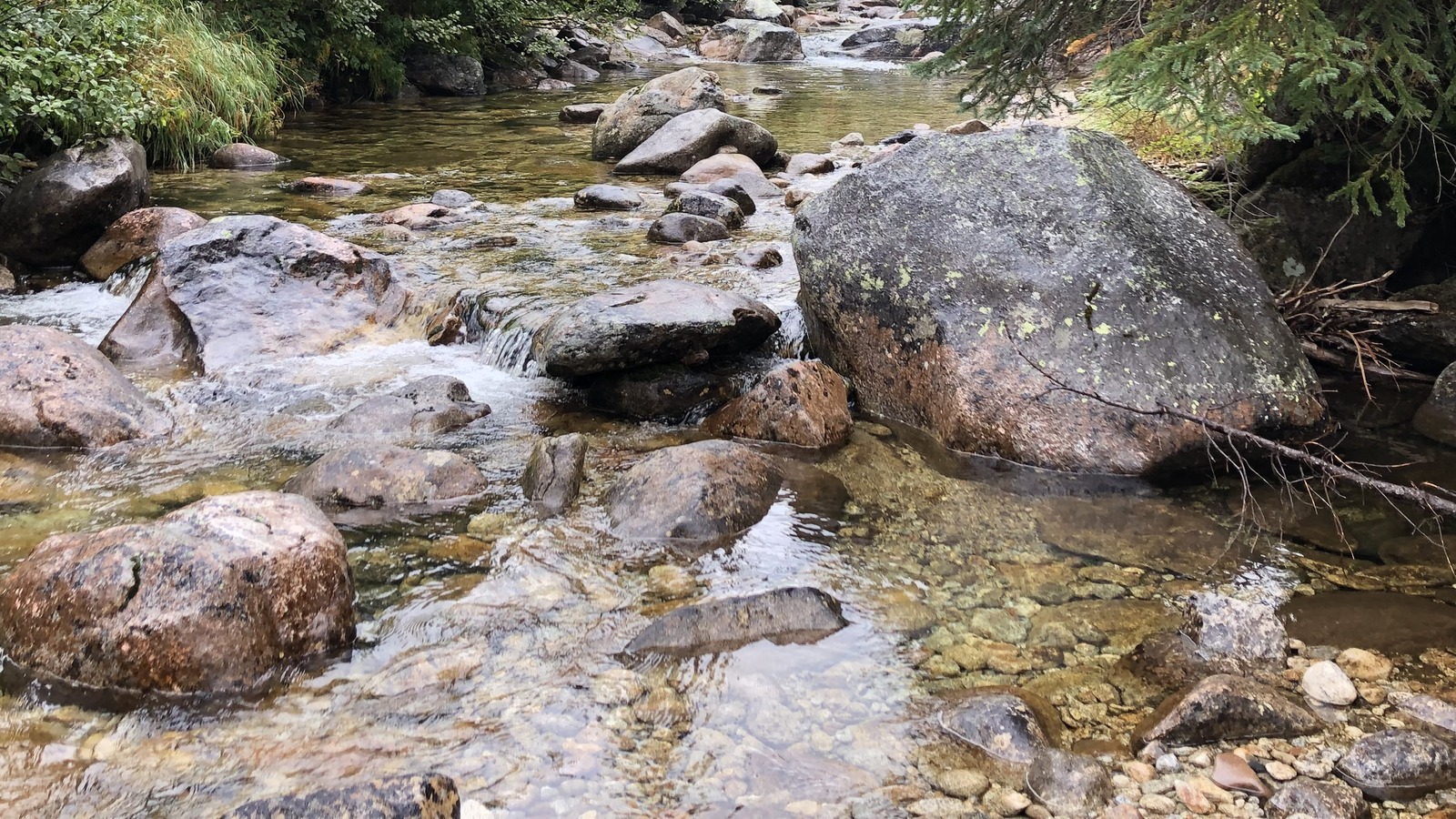 Upper Pack River near Beehive Creek in September 2021, before the Silver Fire and current access restrictions
