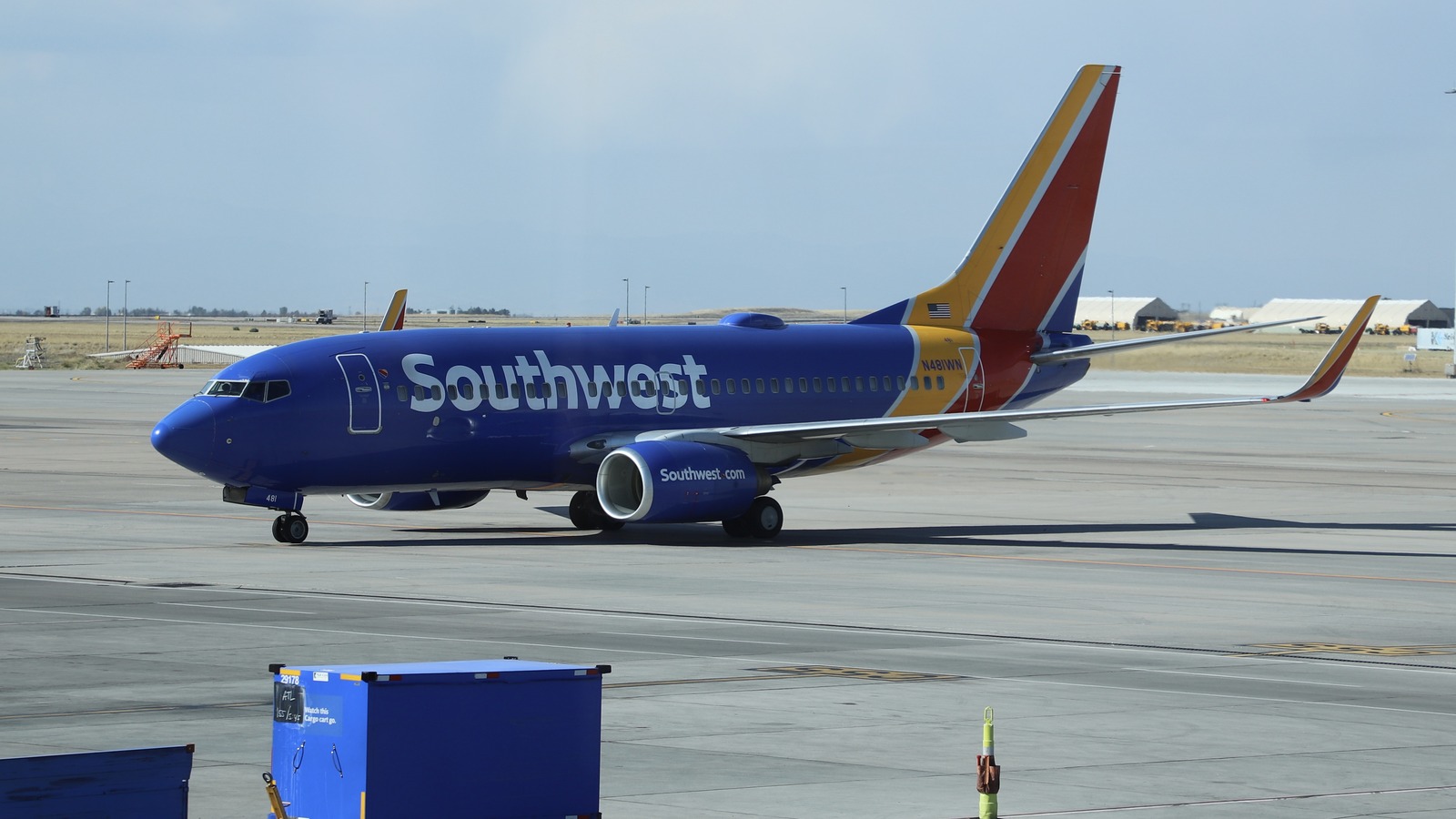 Southwest Airlines Boeing 737 at Denver International Airport in October 2024