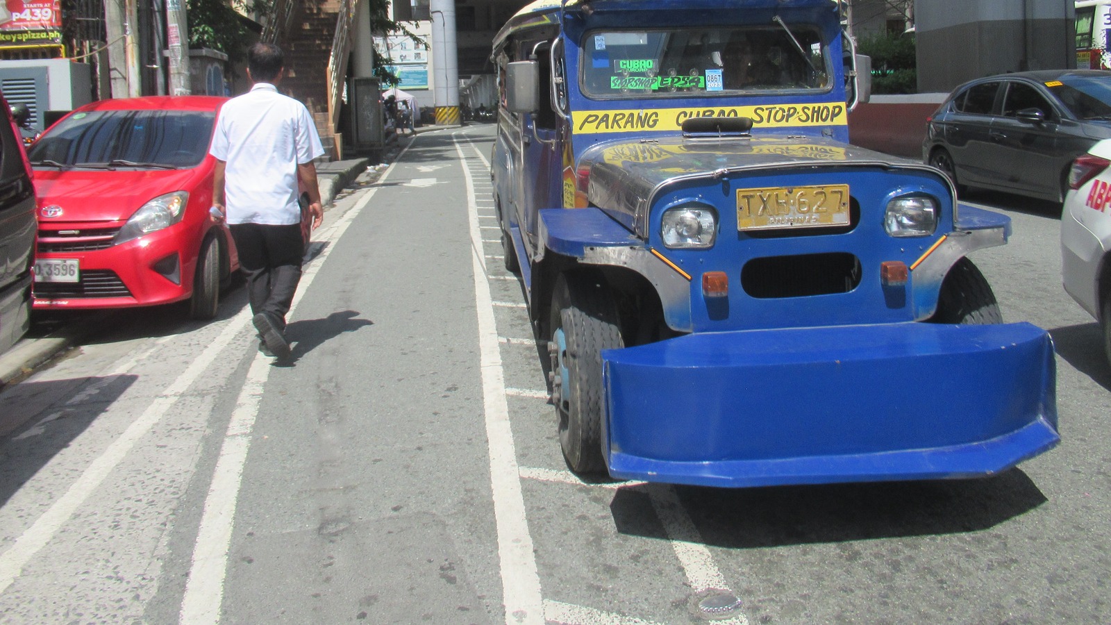 Jeepneys on Aurora Boulevard in Quezon City, Metro Manila, in August 2023