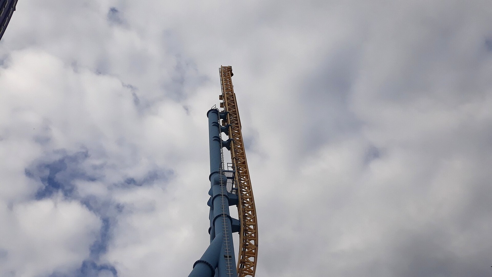 Steel Venom at Valleyfair in September 2025, a park landmark near the nighttime entry area rather than a ValleyScare event photograph