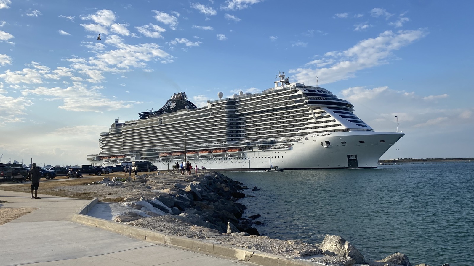 MSC Seashore departing Port Canaveral in February 2026