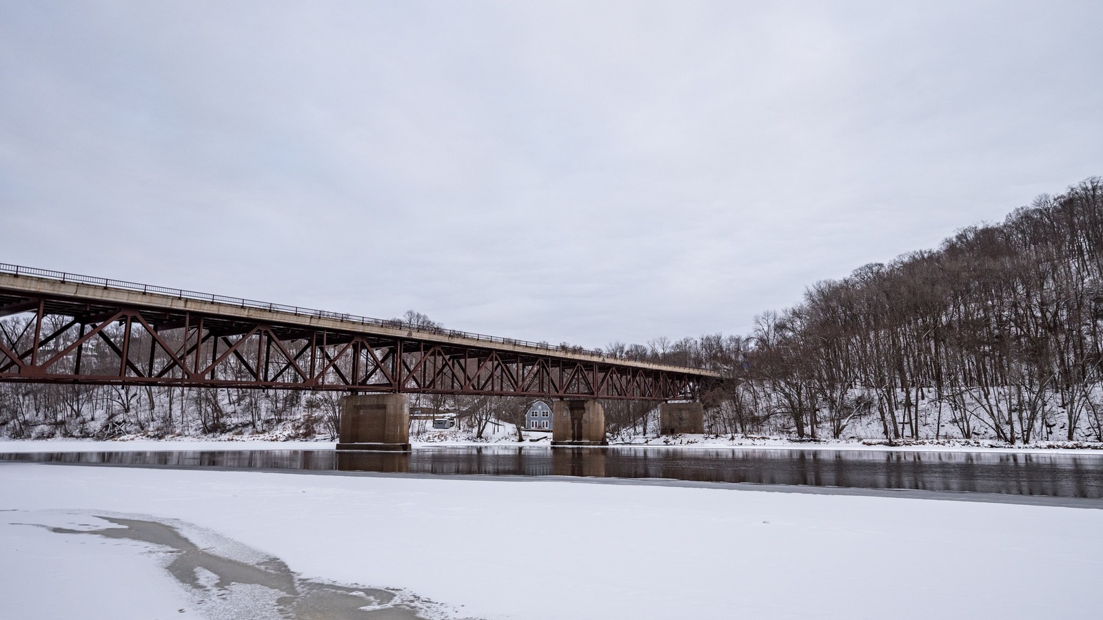 Highway 243 Osceola Bridge crossing the St. Croix River between Minnesota and Wisconsin