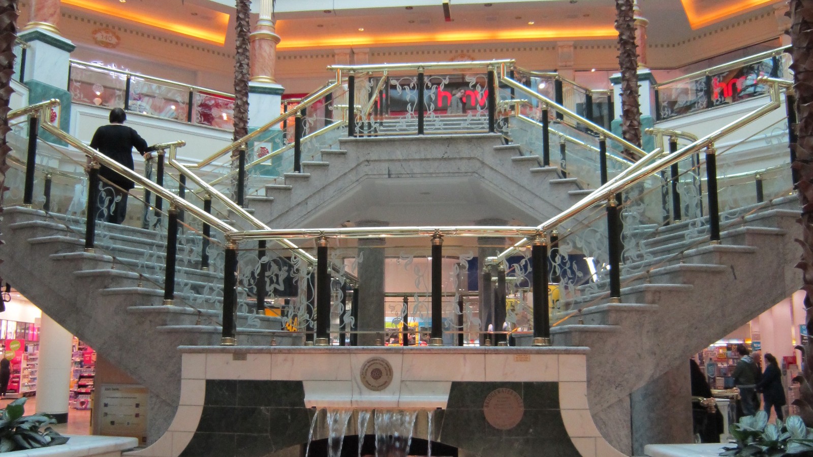 Exterior view of the Trafford Centre shopping complex in Manchester