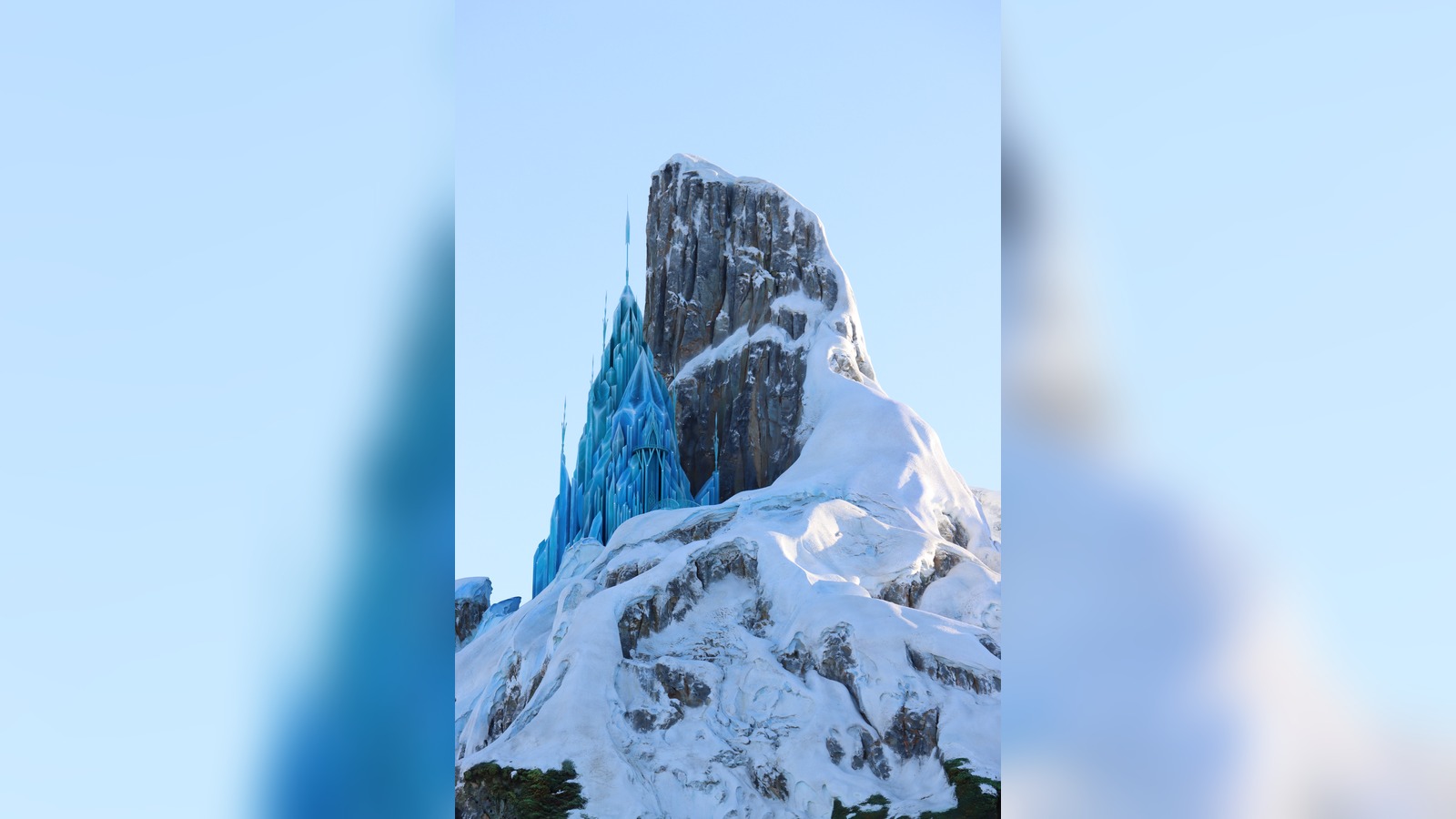 North Mountain and Elsa's Ice Palace in World of Frozen at Disney Adventure World