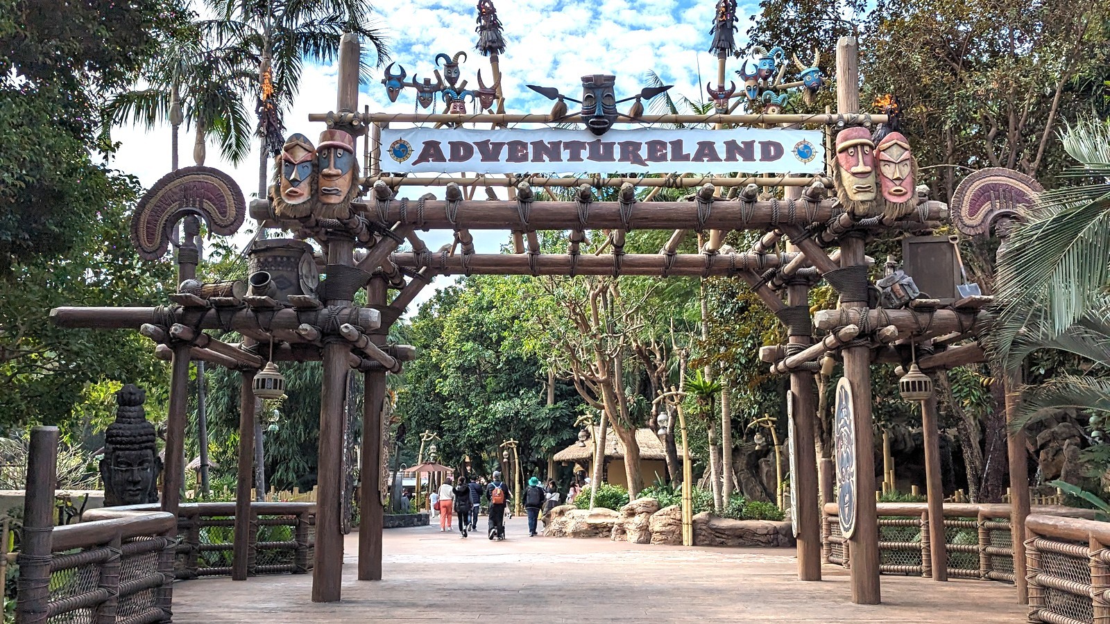 Adventureland entrance at Hong Kong Disneyland