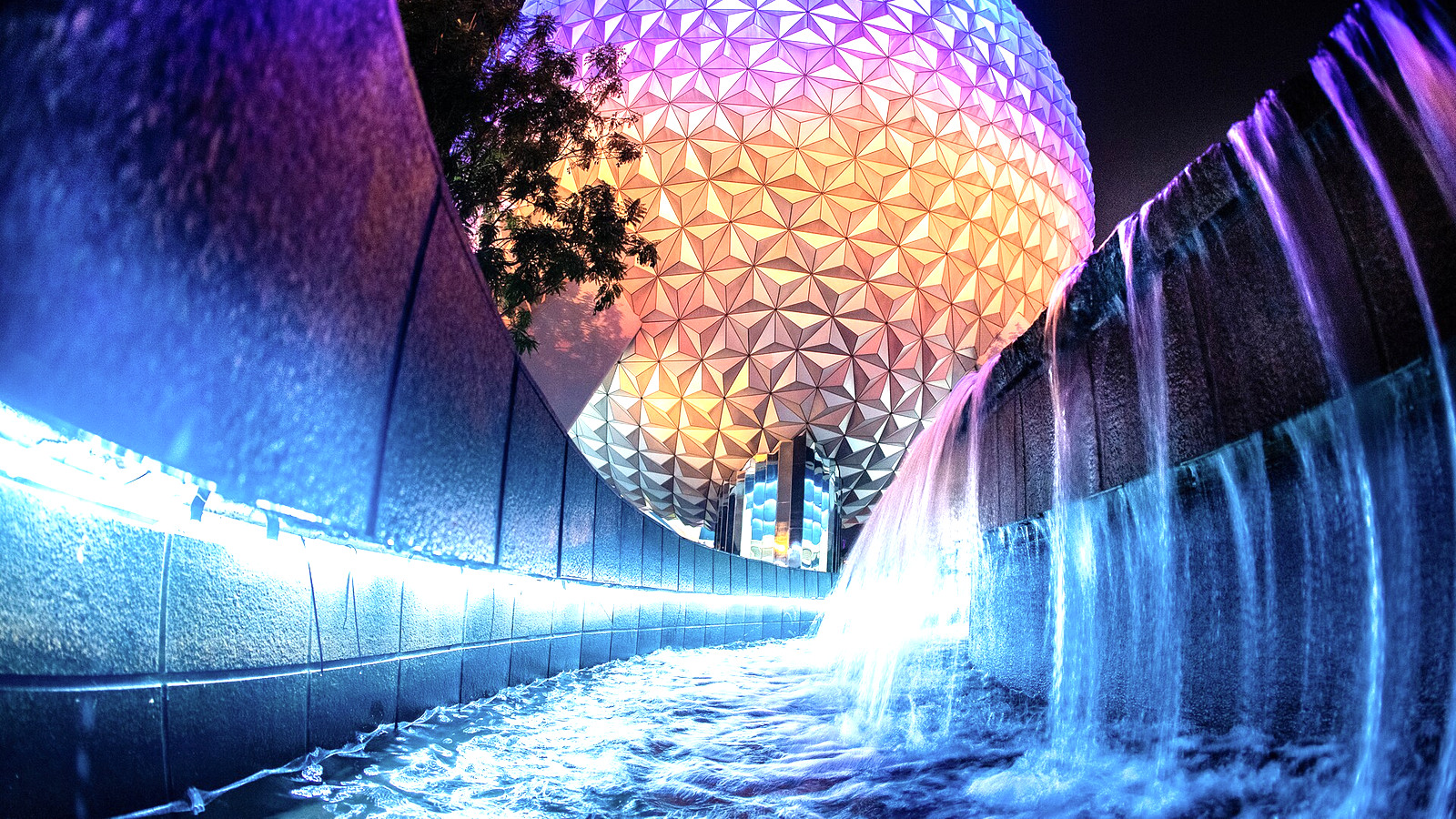 EPCOT entrance and park setting