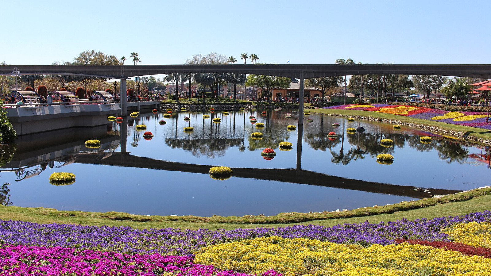 EPCOT attraction and park landscape