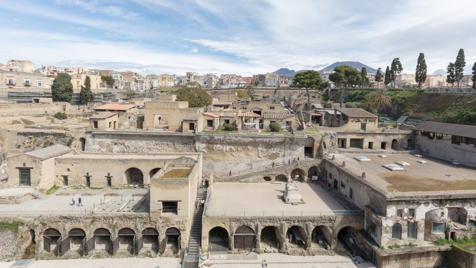 Fornici and the ancient shoreline at Herculaneum Archaeological Park