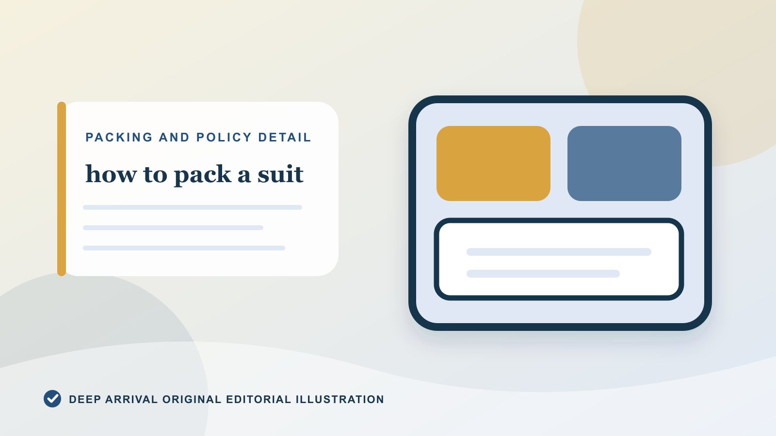 Supporting editorial diagram for How to Pack a Suit in a Suitcase Without Wrinkles
