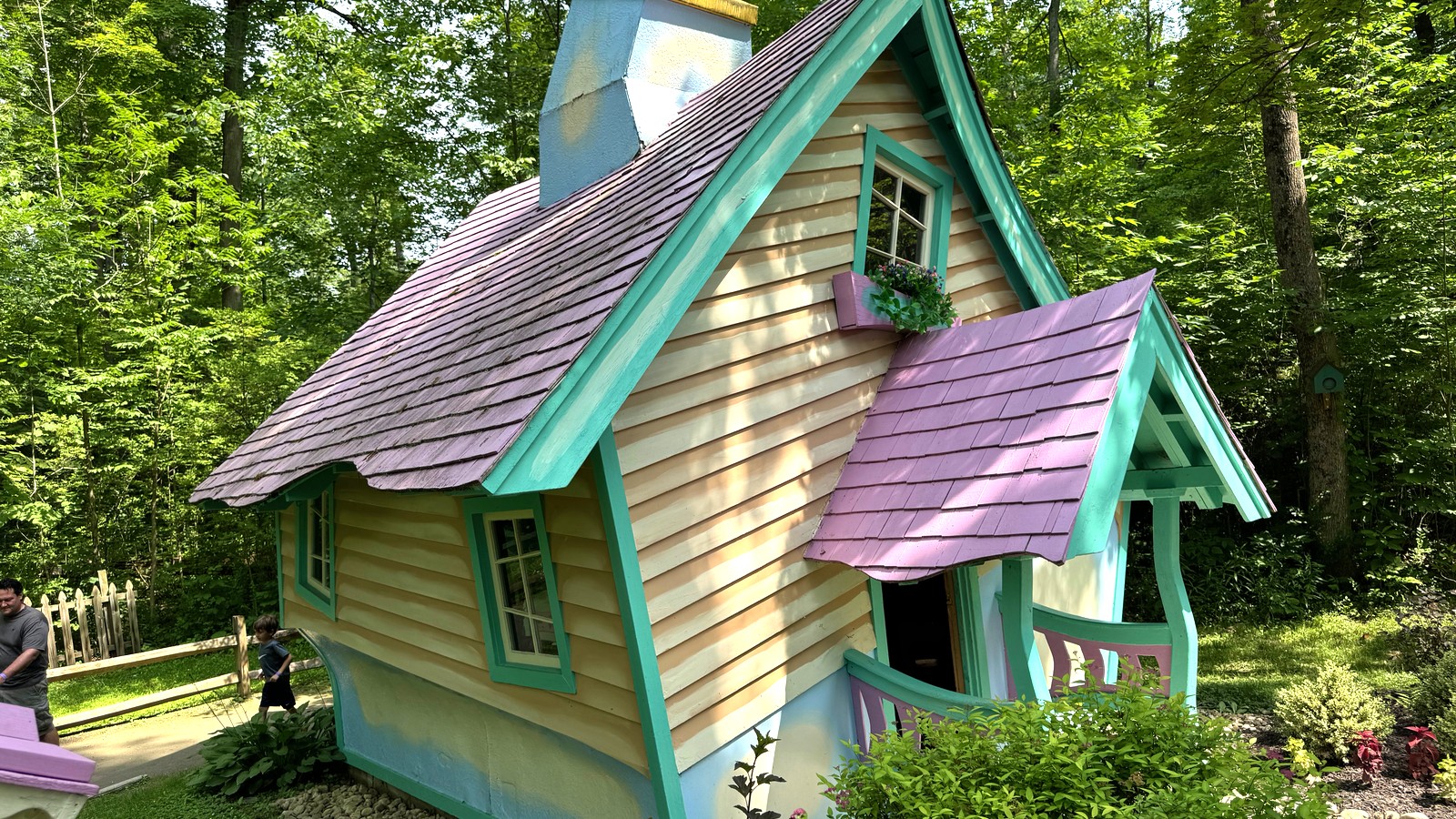 Fairy tale cottage in Story Book Forest at Idlewild