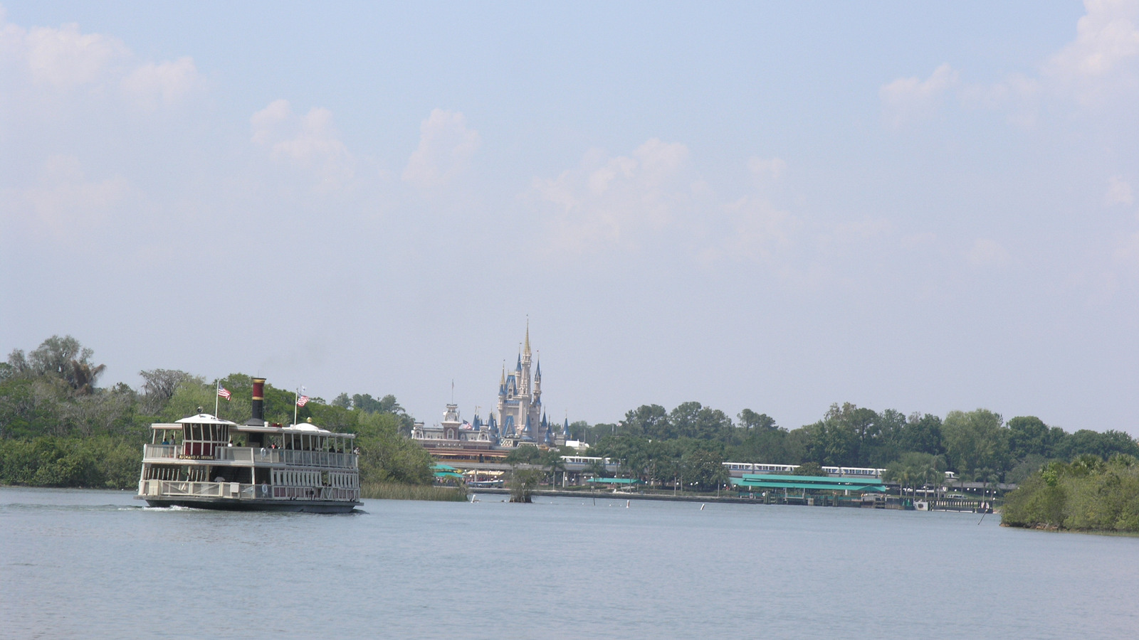 Magic Kingdom ferryboat crossing Seven Seas Lagoon