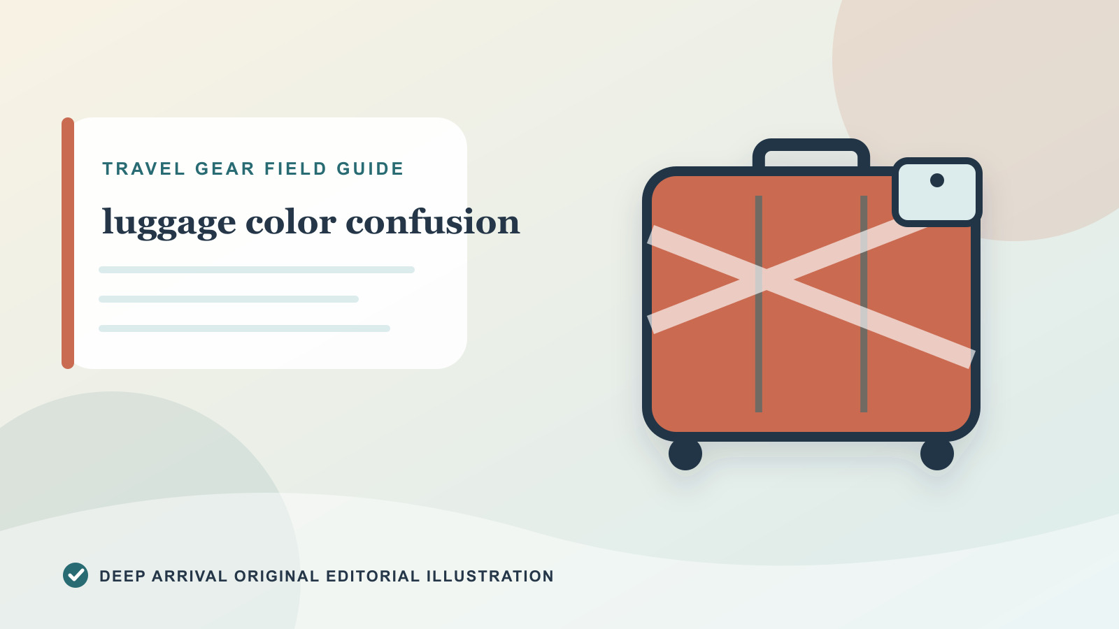 Original editorial illustration for How to Make Your Luggage Easy to Identify