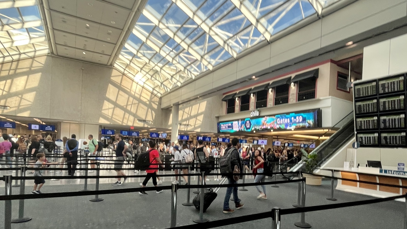 Terminal B facilities at Orlando International Airport