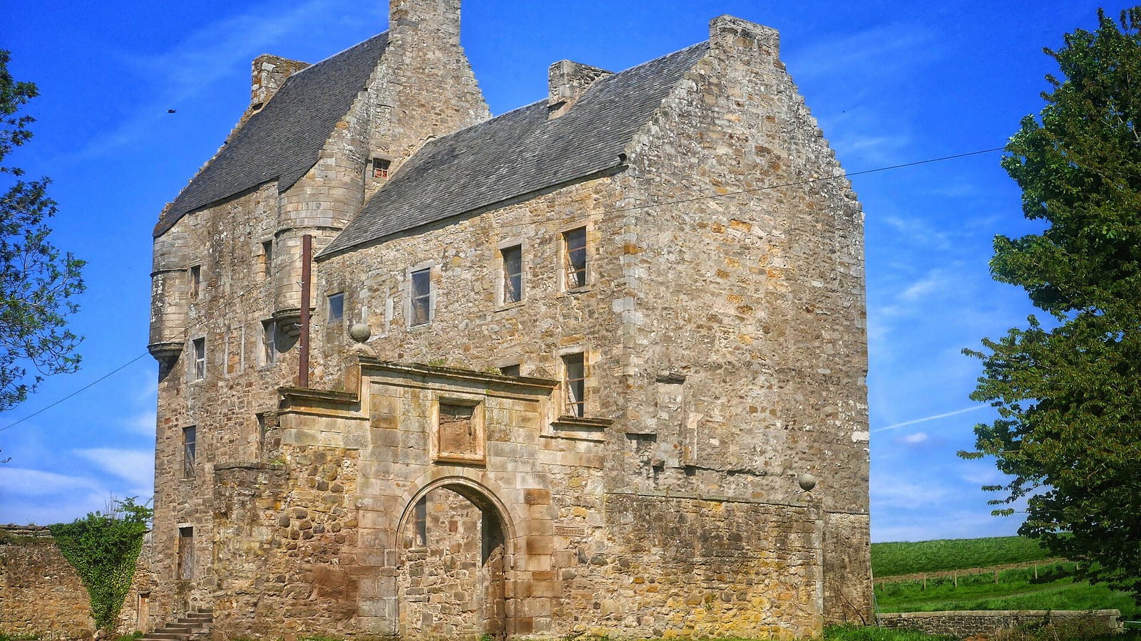 Midhope Castle tower house on the Hopetoun Estate