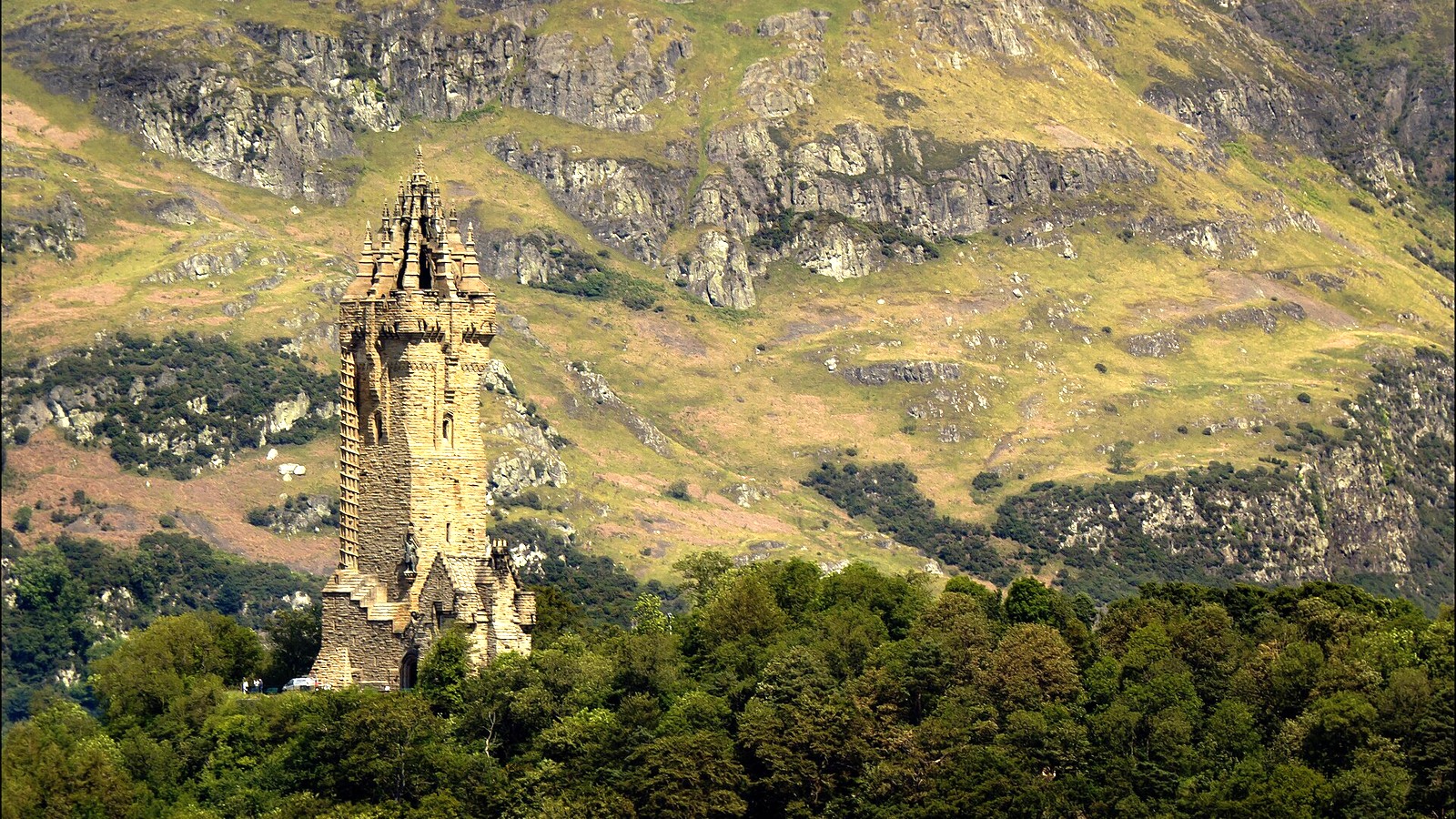 National Wallace Monument seen across Stirling