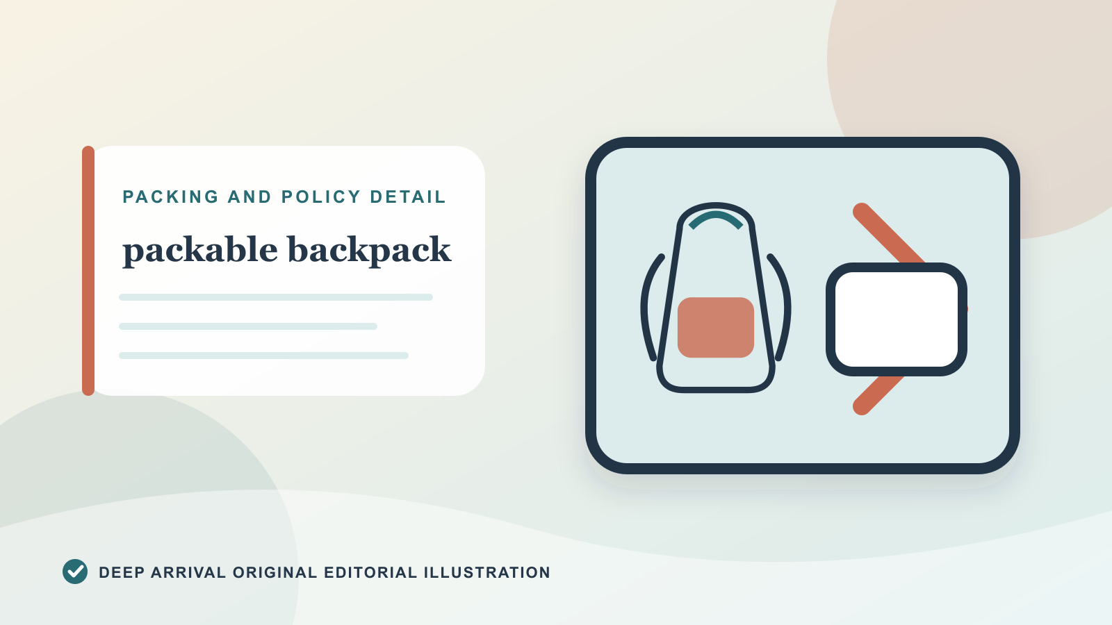 Supporting editorial diagram for How to Choose a Packable Backpack for Travel
