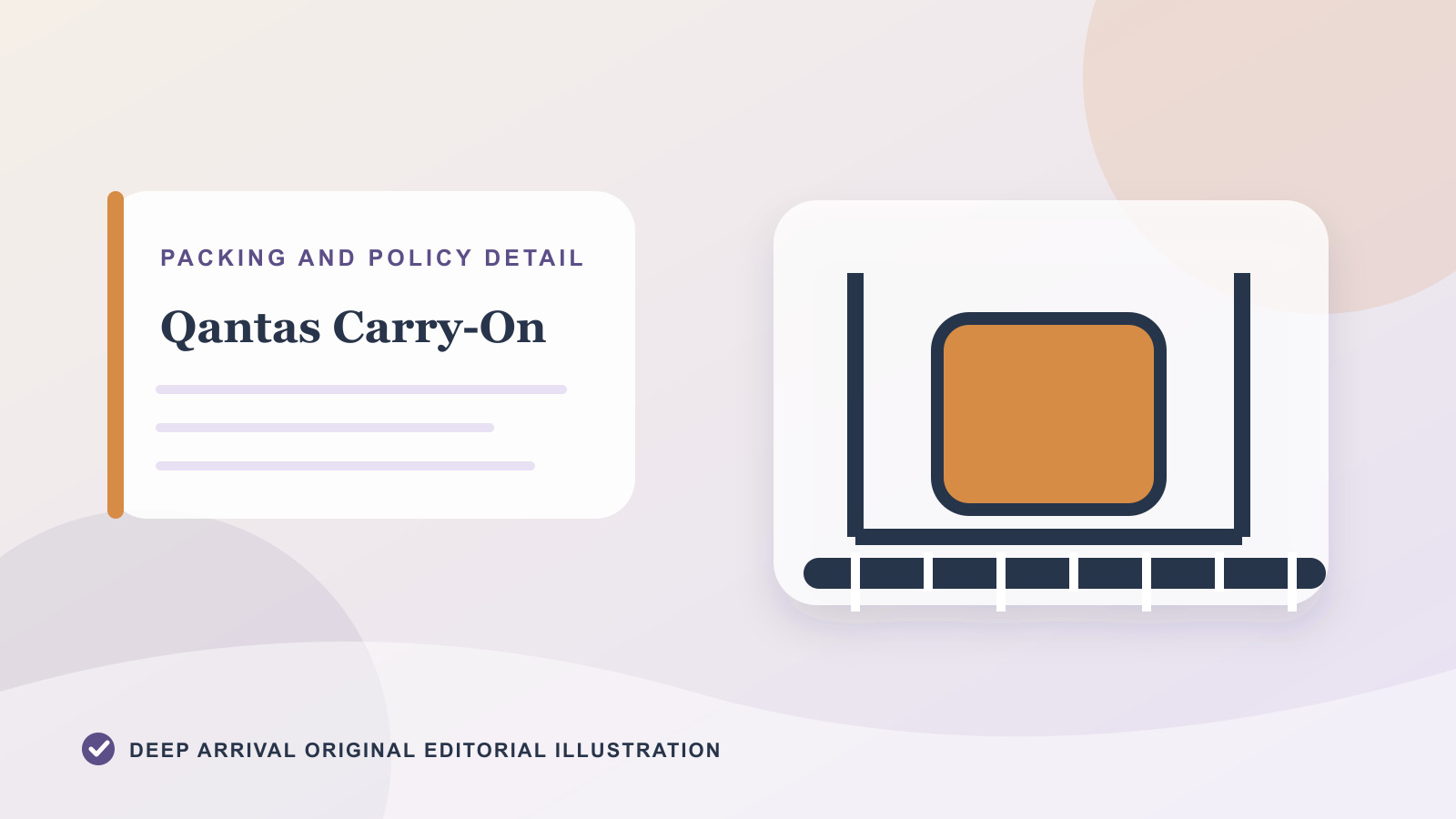 Supporting editorial diagram for Qantas Carry-On and Checked-Baggage Limits