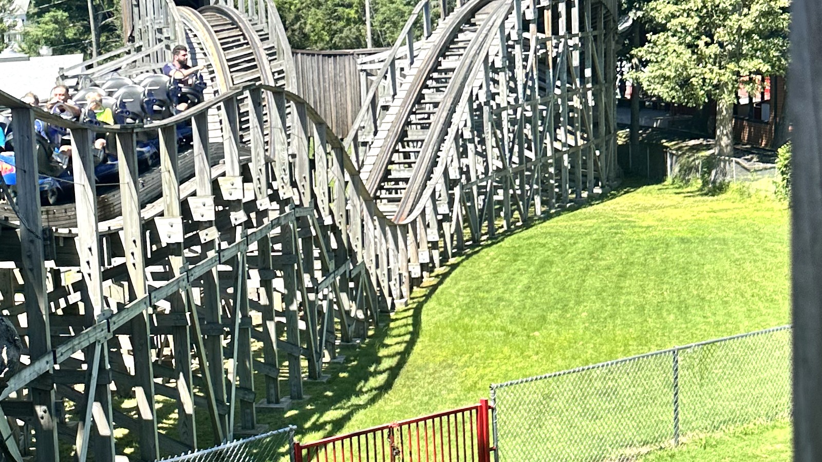 Quassy Amusement Park Wooden Warrior area