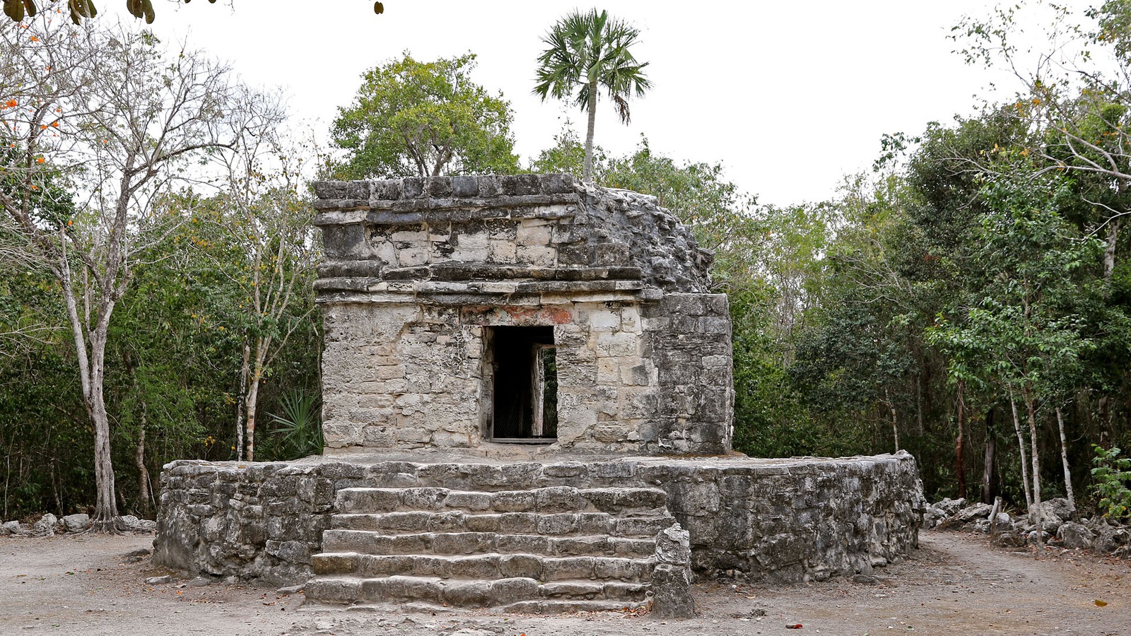 Maya masonry at the San Gervasio archaeological zone on Cozumel