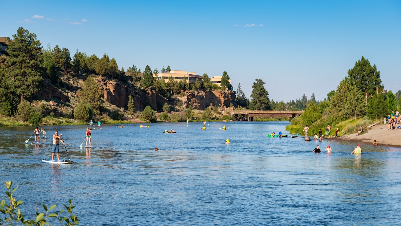Deschutes River flowing through Bend, Oregon