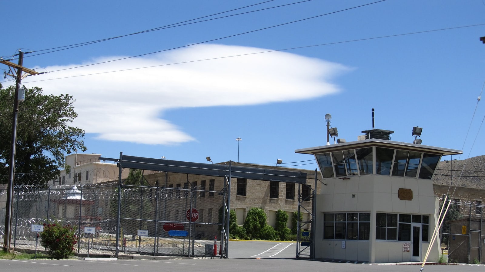 Stone exterior of the historic Nevada State Prison in Carson City