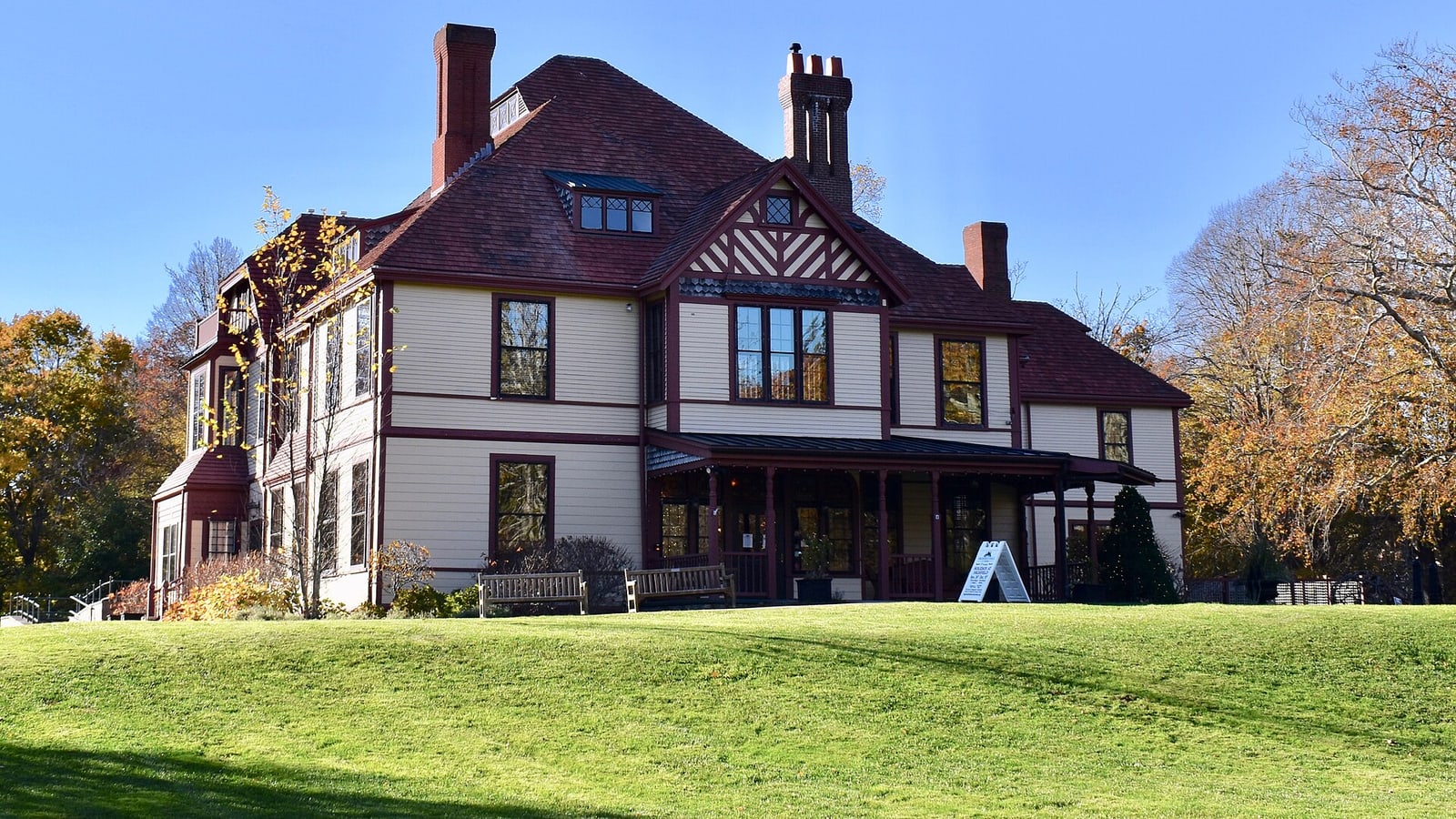 Highfield Hall and its garden setting in Falmouth