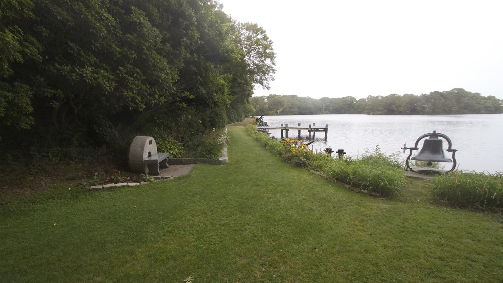 Plantings and pond-side paths at Spohr Gardens