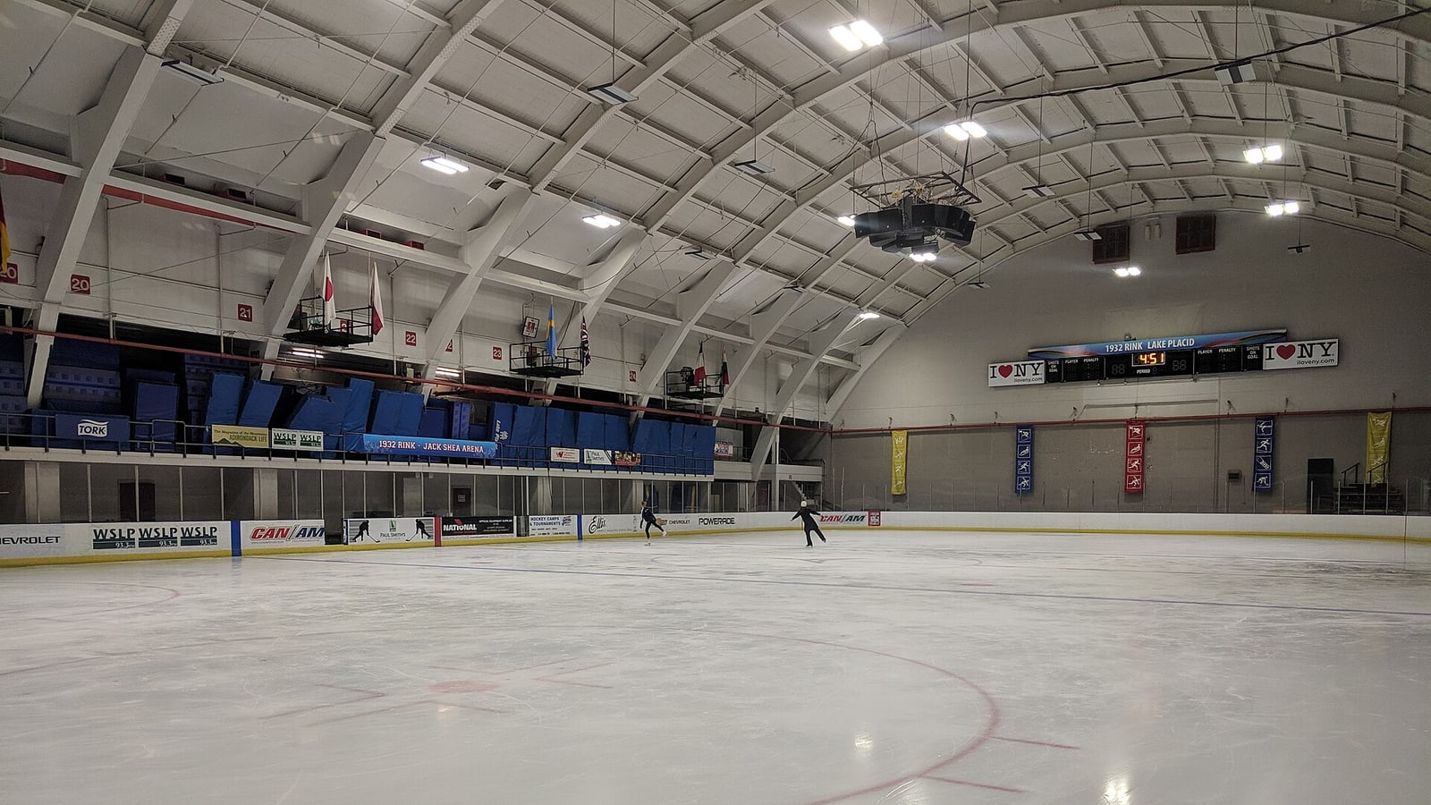 Lake Placid Olympic Center and speed skating oval near Lake Placid