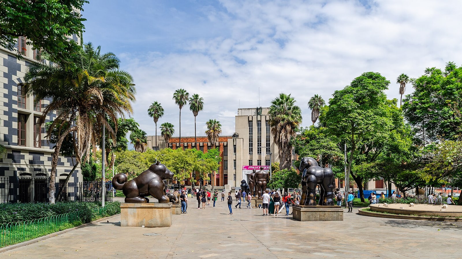Monumental Botero sculptures in Plaza Botero Medellín