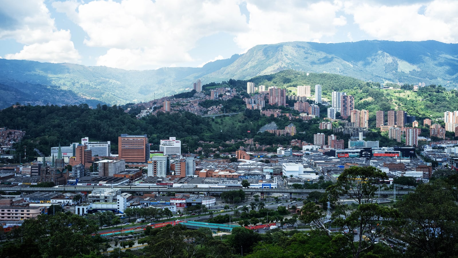 View from Pueblito Paisa over the Medellín valley