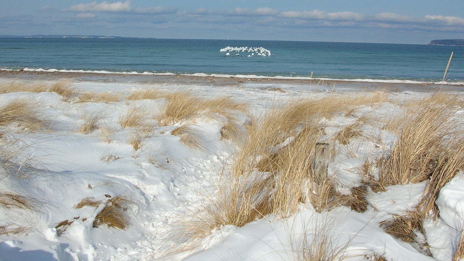 Sleeping Bear Dunes above Lake Michigan