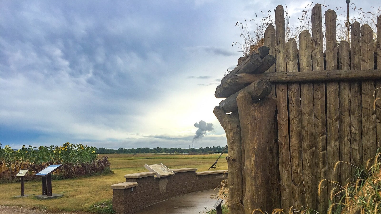 Knife River Indian Villages earthlodge near North Dakota