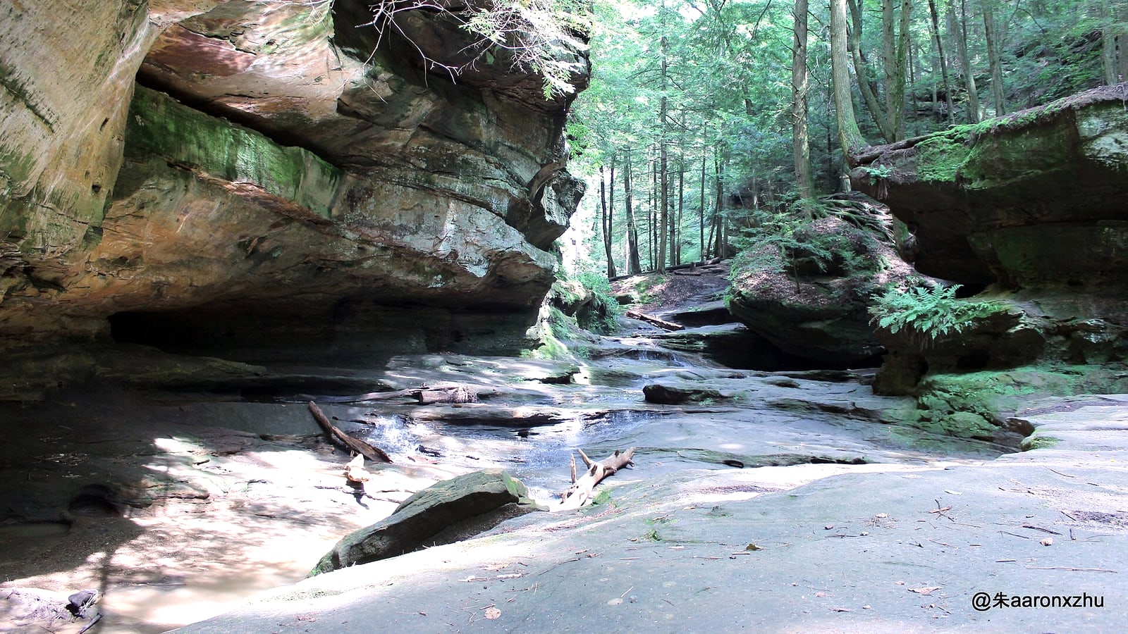 Sandstone gorge in Hocking Hills State Park Ohio