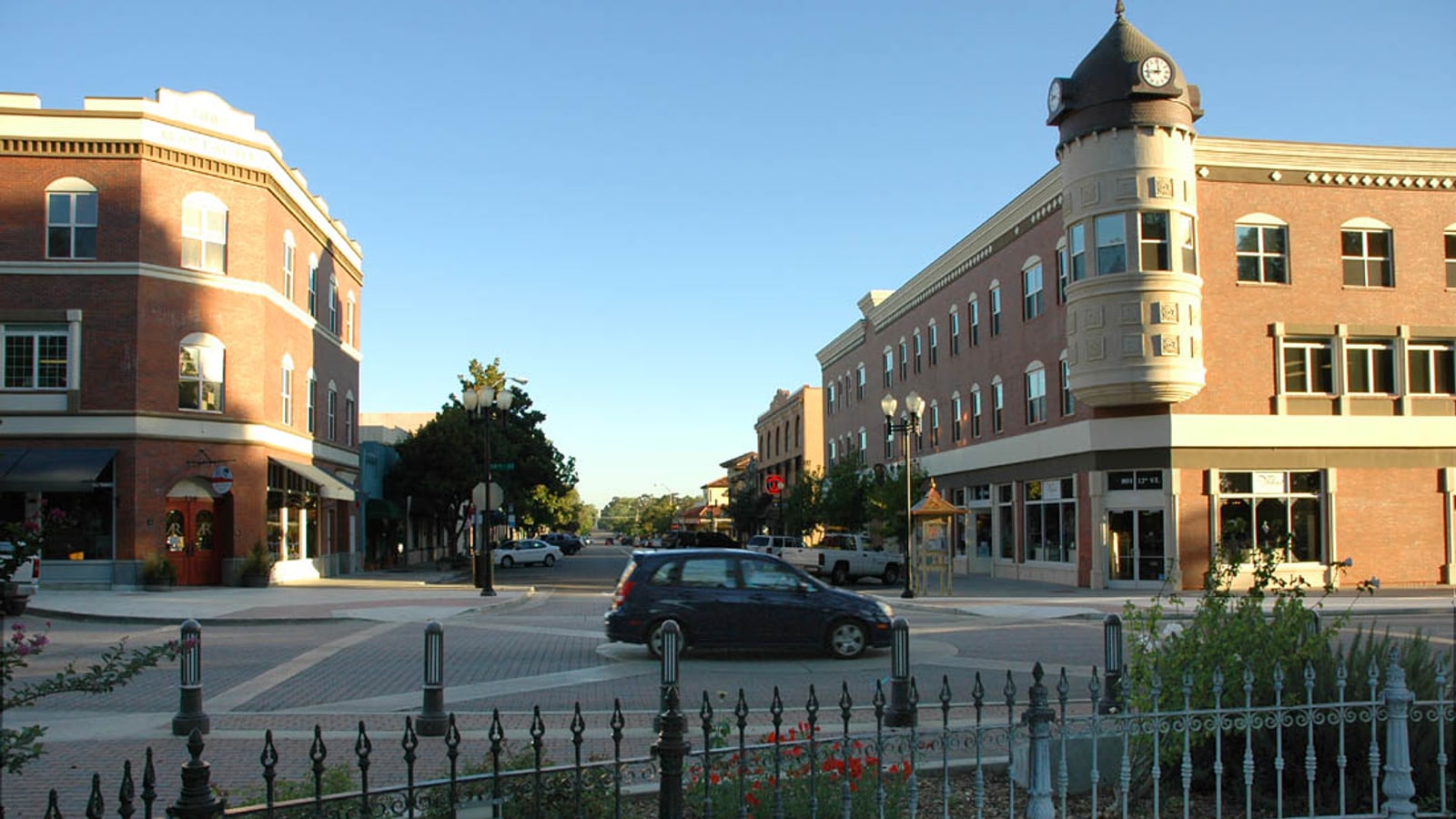 Downtown Paso Robles historic center and clock tower