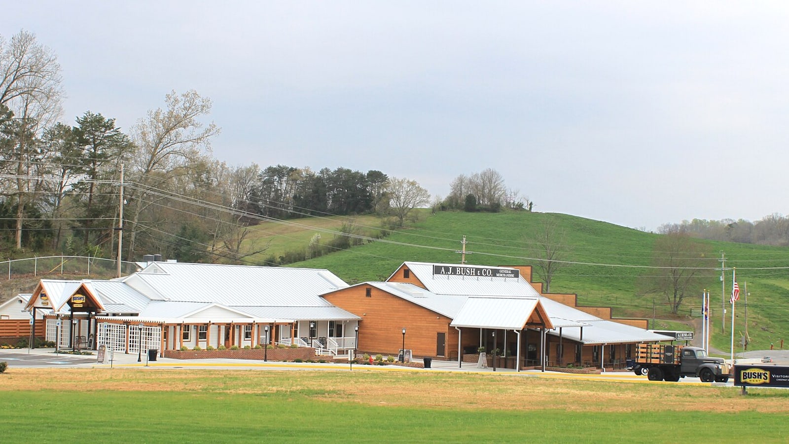 Bush Brothers Visitor Center building in Chestnut Hill near Sevierville Tennessee