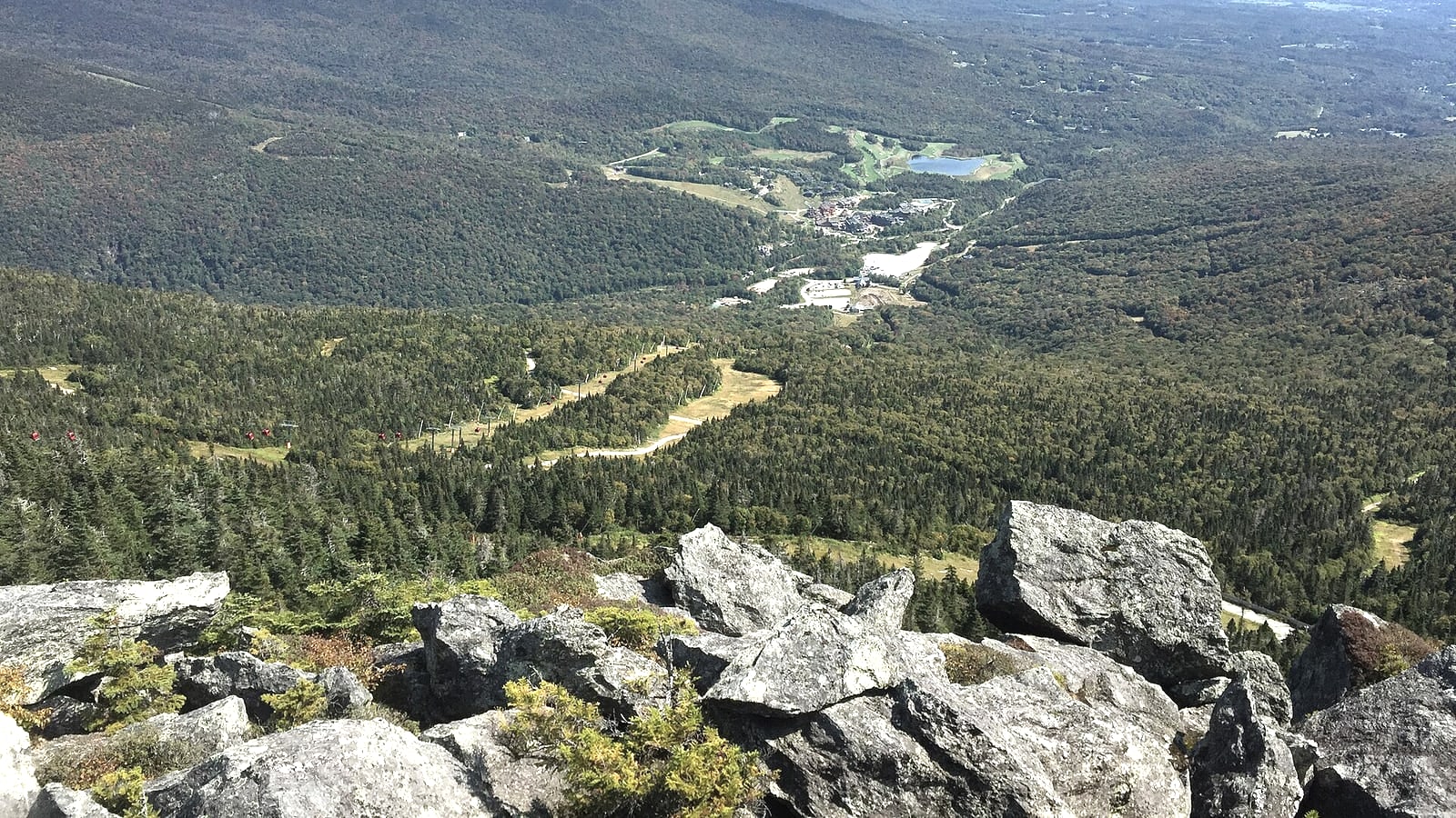 Mount Mansfield and ski terrain at Stowe Mountain Resort