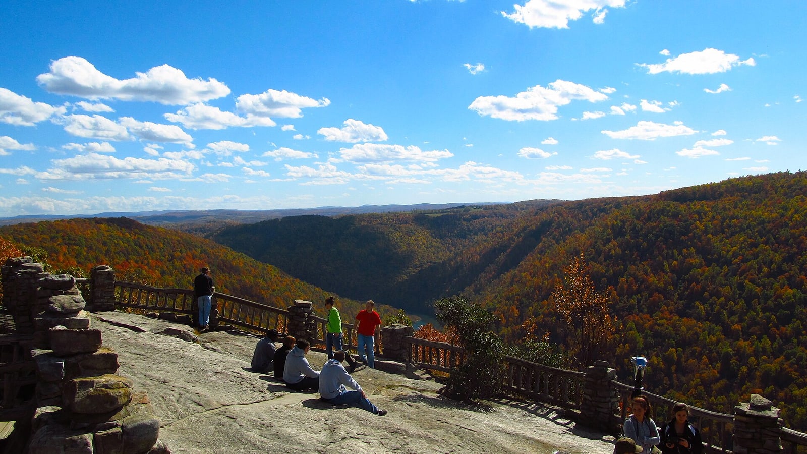 Coopers Rock overlook above the Cheat River gorge