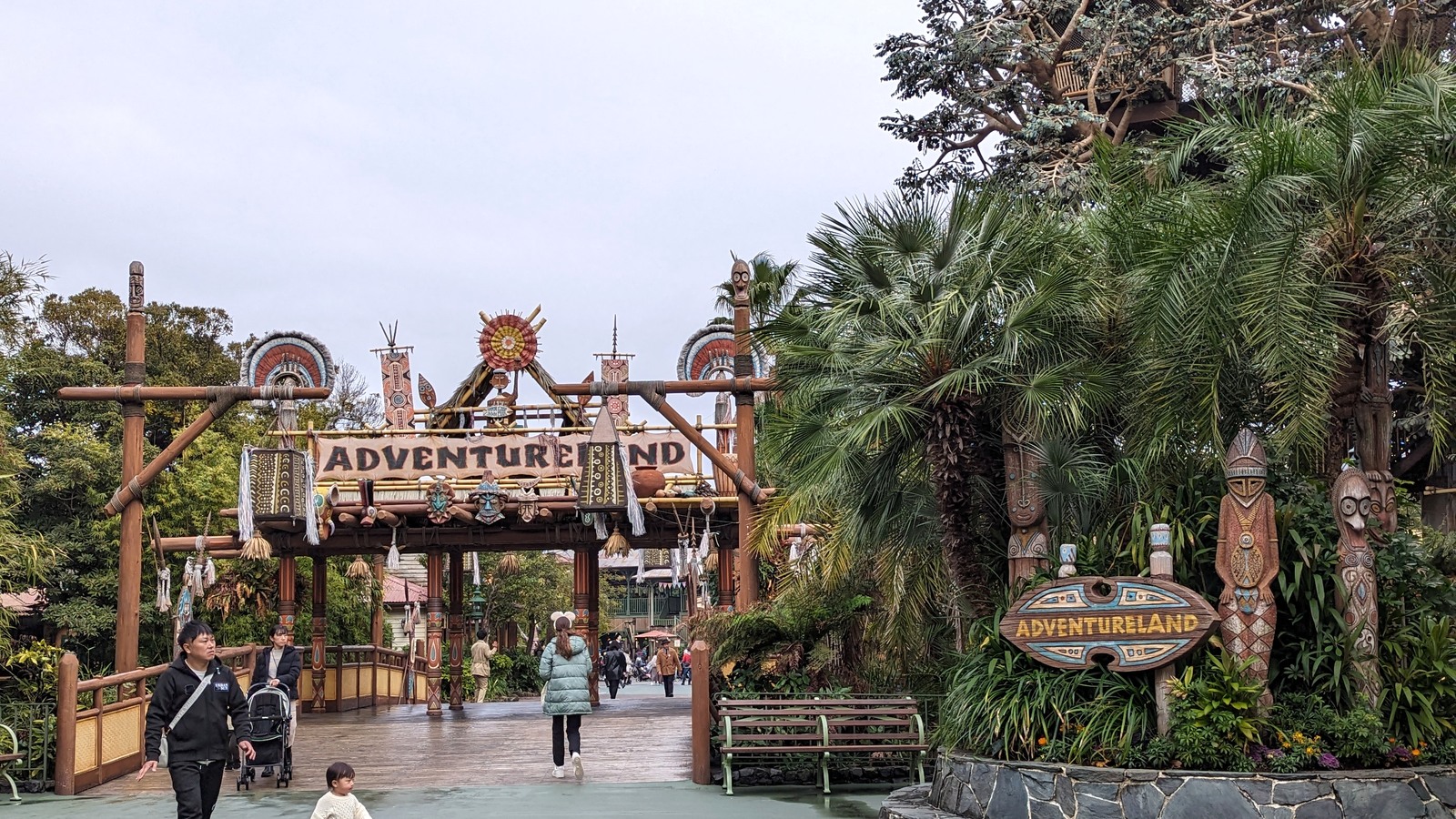 Adventureland entrance gateway at Tokyo Disneyland