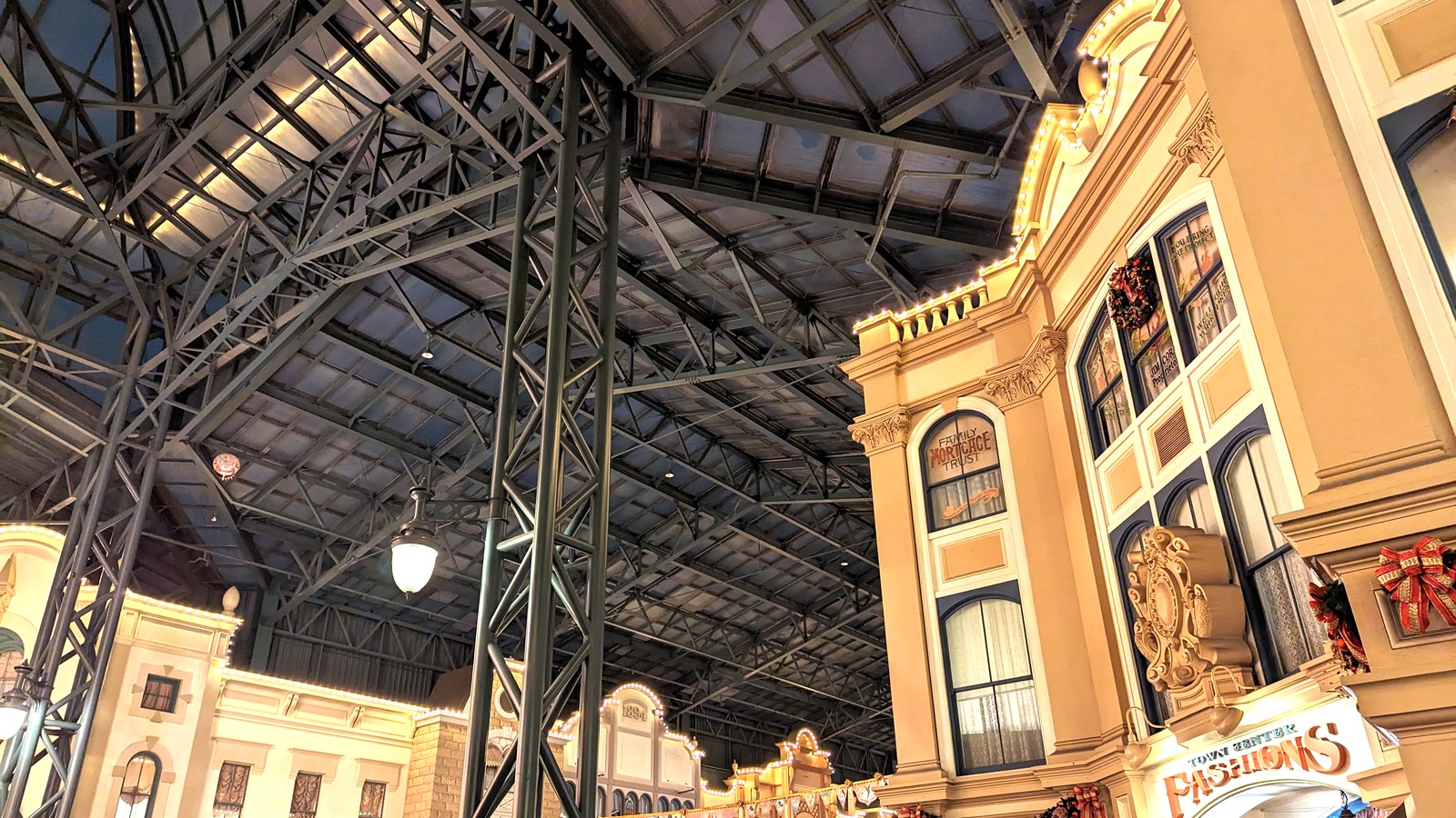 Covered World Bazaar arcade architecture at Tokyo Disneyland
