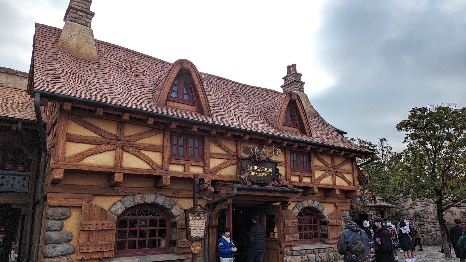 La Taverne de Gaston facade in Fantasyland at Tokyo Disneyland