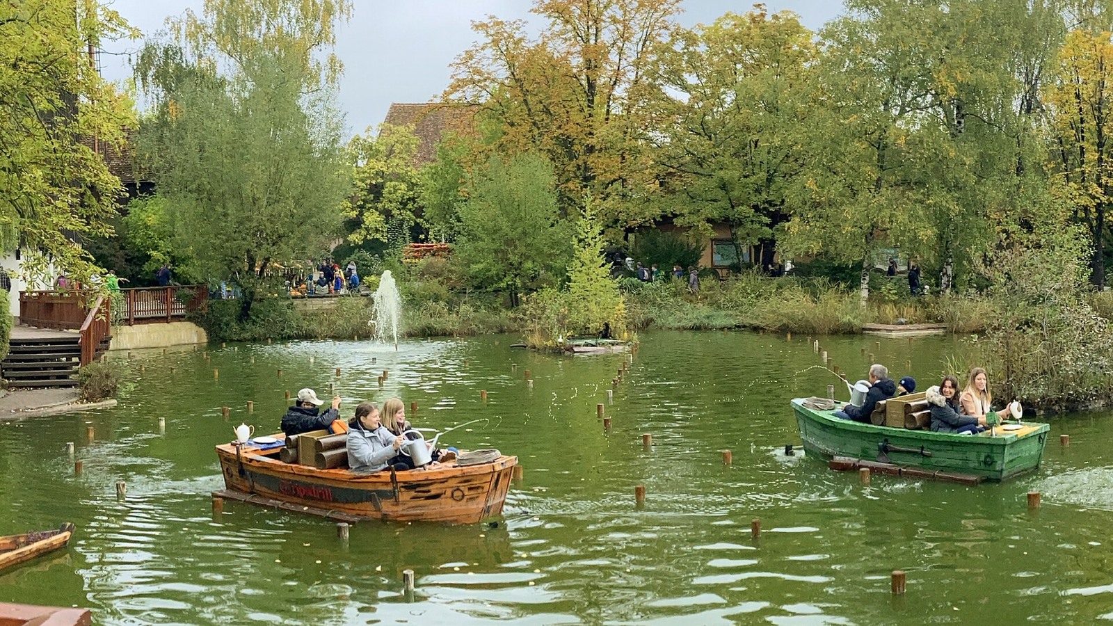 Spritztour boats on Mühlensee at Tripsdrill