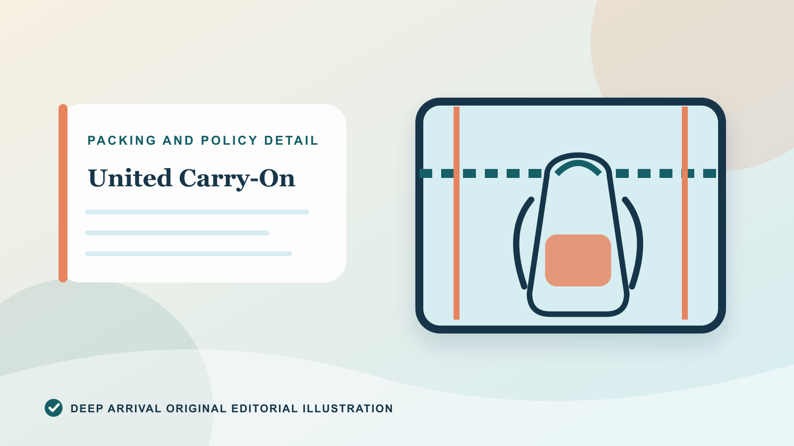 Supporting editorial diagram for United Carry-On and Personal-Item Size Rules