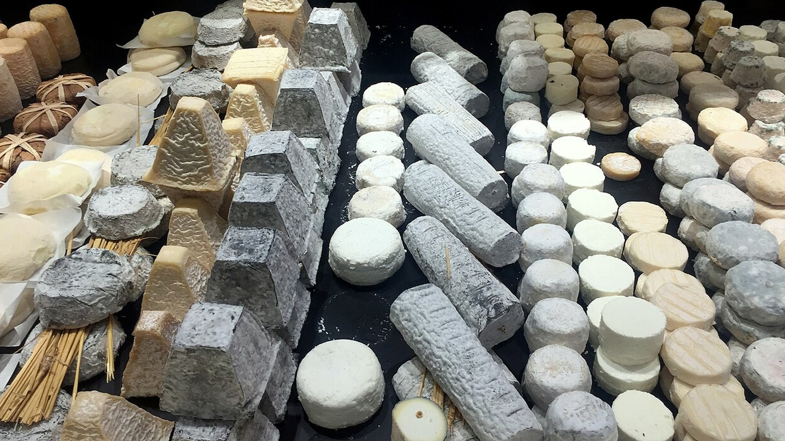 Cheese counter at Les Halles de Lyon Paul Bocuse
