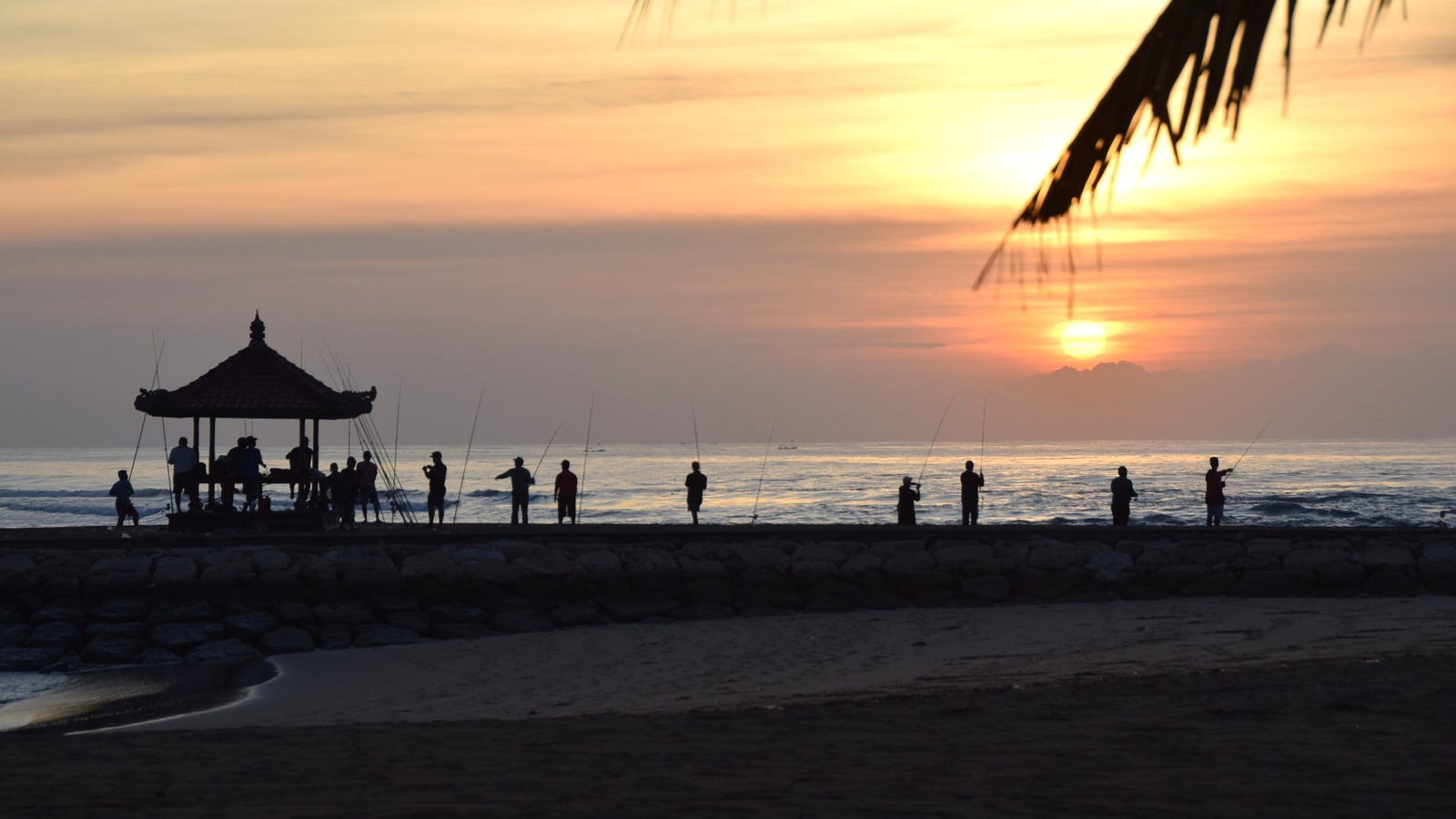 Bright beach landscape in Nusa Dua Bali