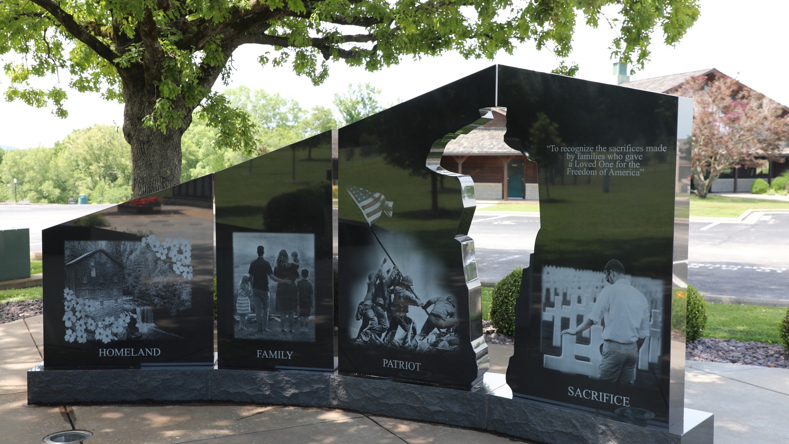 Gold Star Families Memorial Monument at College of the Ozarks near Hollister