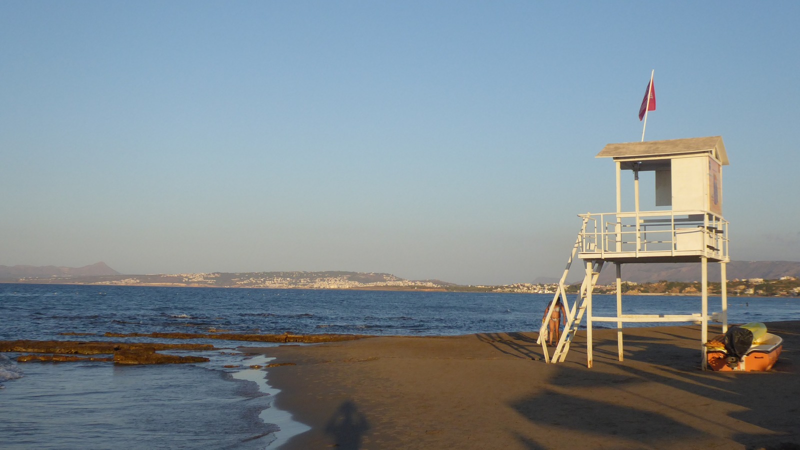 Agia Marina beach near Chania, Crete