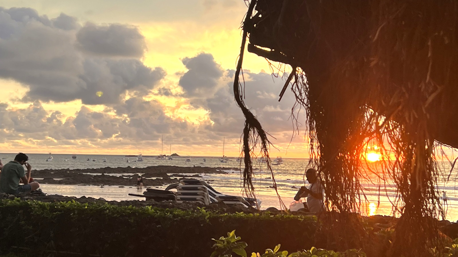 Bright Pacific beach landscape in Guanacaste