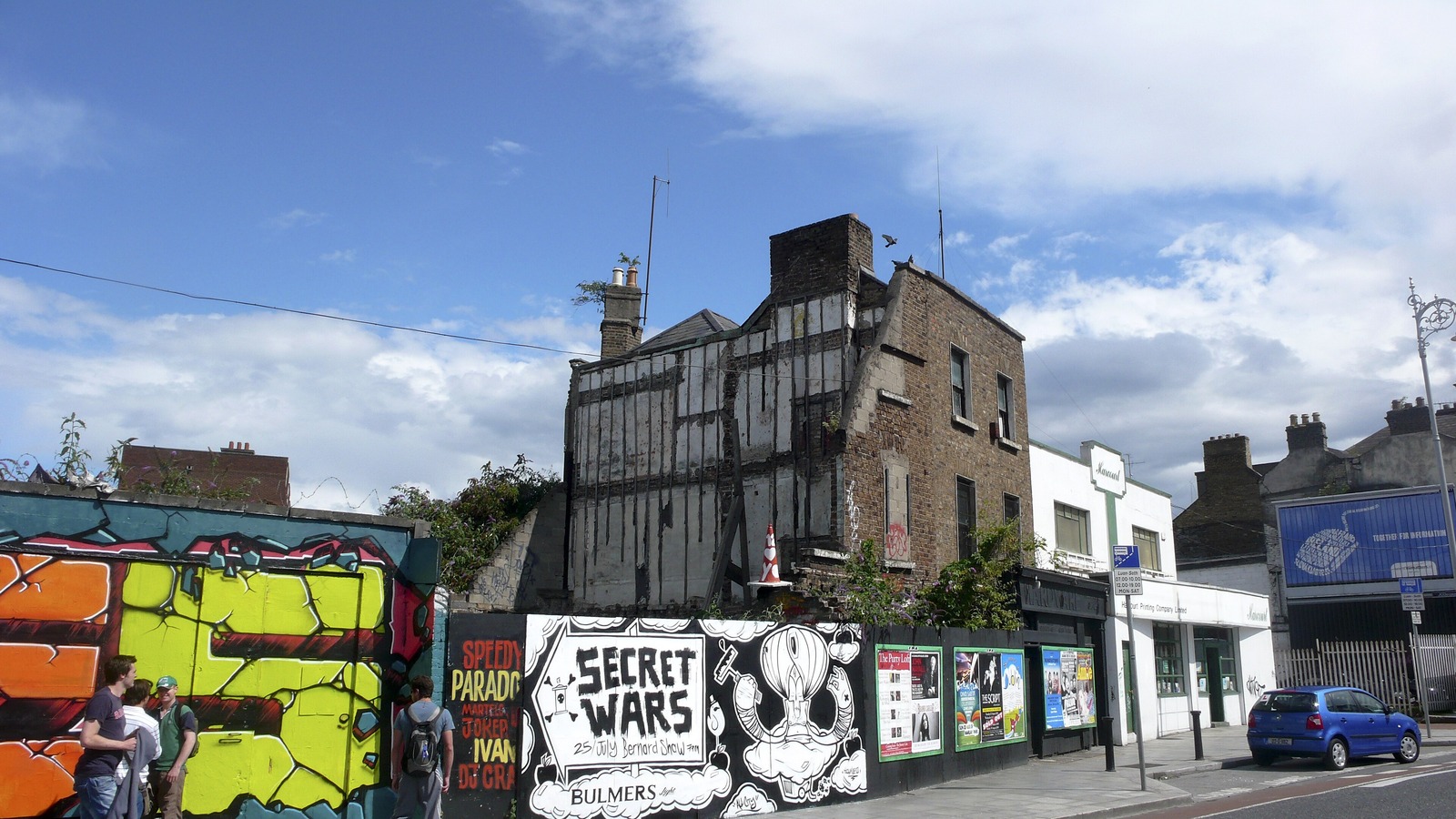 Sunny canal-side street in Dublin's Portobello neighborhood