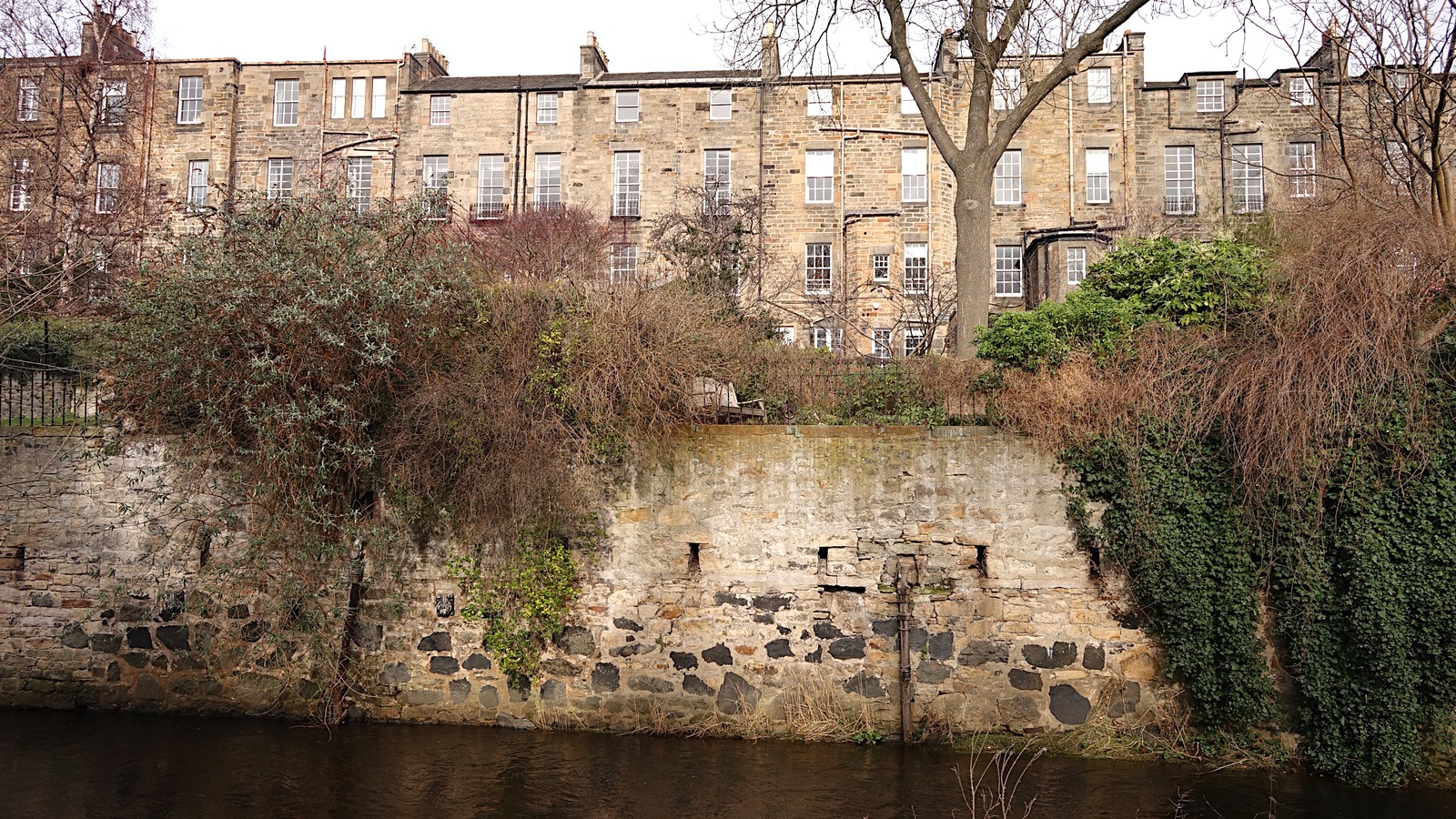 Water of Leith near Stockbridge in Edinburgh